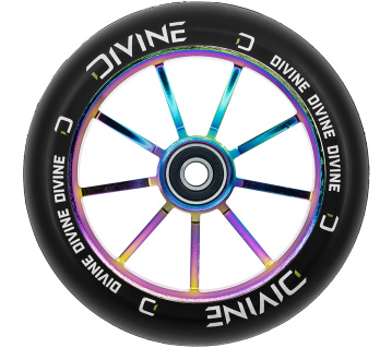 Kolečko Divine Spoked 120mm neochrome