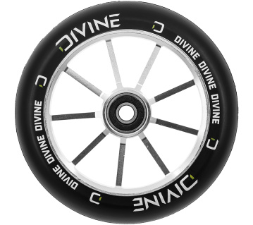 Kolečko Divine Spoked 120mm stříbrné