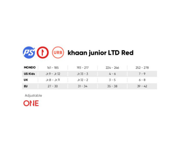 Khaan Junior LTD Red adj.