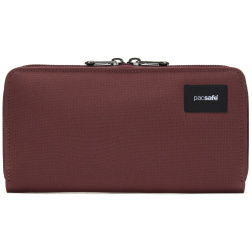 peněženka PACSAFE RFIDSAFE CONTINENTAL WALLET garnet red