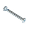 Steel Double Axle Steel for brake, Hex 42mm/6mm