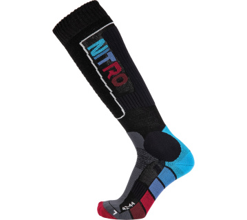 ponožky NITRO MENS CLOUD 8 SOCKS black-blue-red Velikost: S