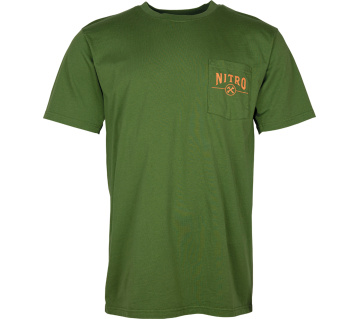 triko NITRO FACTORY CRAFT TEE olive Velikost: S