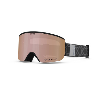 GIRO Ella Black Monogram Vivid Rose Gold/Vivid Infrared (2skla)