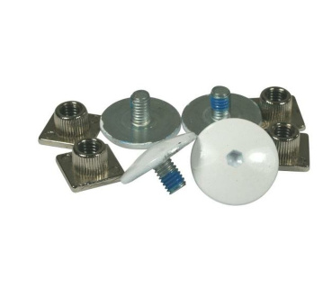 Cuff Screw Set White