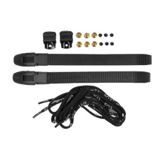 Buckle Set incl. Receptor/Laces/Screws Black - L / R