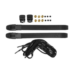 Buckle Set incl. Receptor/Laces/Screws Black - L / R