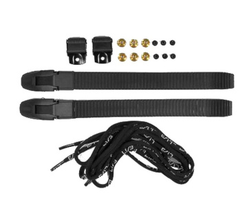 Buckle Set incl. Receptor/Laces/Screws Black - L / R