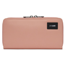 peněženka PACSAFE RFIDSAFE CONTINENTAL WALLET rose