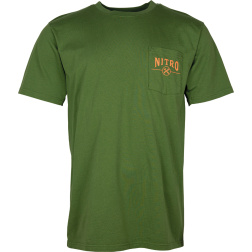 triko NITRO FACTORY CRAFT TEE olive Velikost: XL