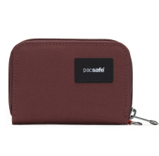 peněženka PACSAFE RFIDSAFE CARD WALLET garnet red