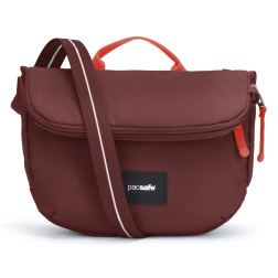 kabelka PACSAFE GO SADDLE CROSSBODY garnet red