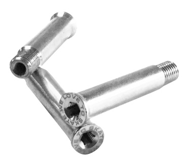 AL Single Axle for brake, Torx, M4 thread 47mm/8mm