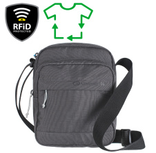 RFiD Shoulder Bag Recycled; grey