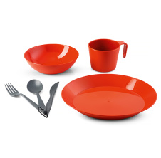 Cascadian 1 Person Table Set; terracotta