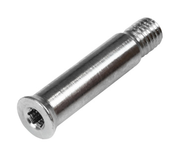 AL Single Axle for brake, Hex, M4 thread 37mm/8mm