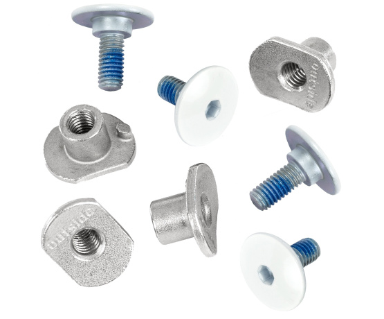 Aeon Cuff Screw Set GEN II, white