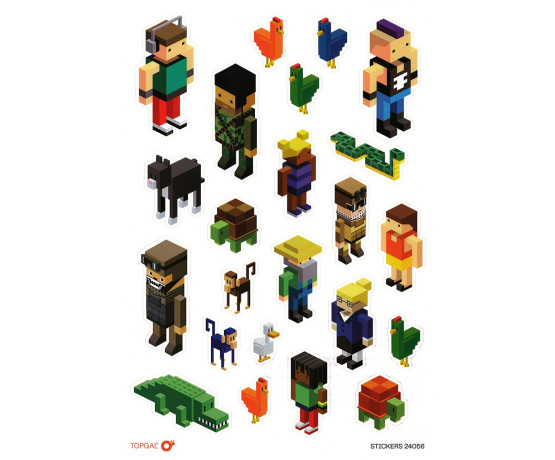 Samolepky Minecraft Topgal STICKERS 24056