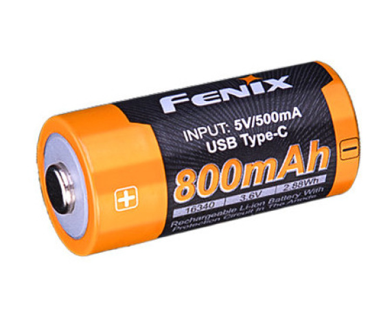 Fenix RCR123A 800 mAh USB-C Li-ion