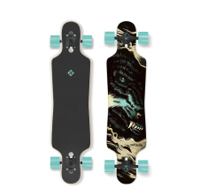 Longboard FREERIDE 39” CURVE Wolf - artist series