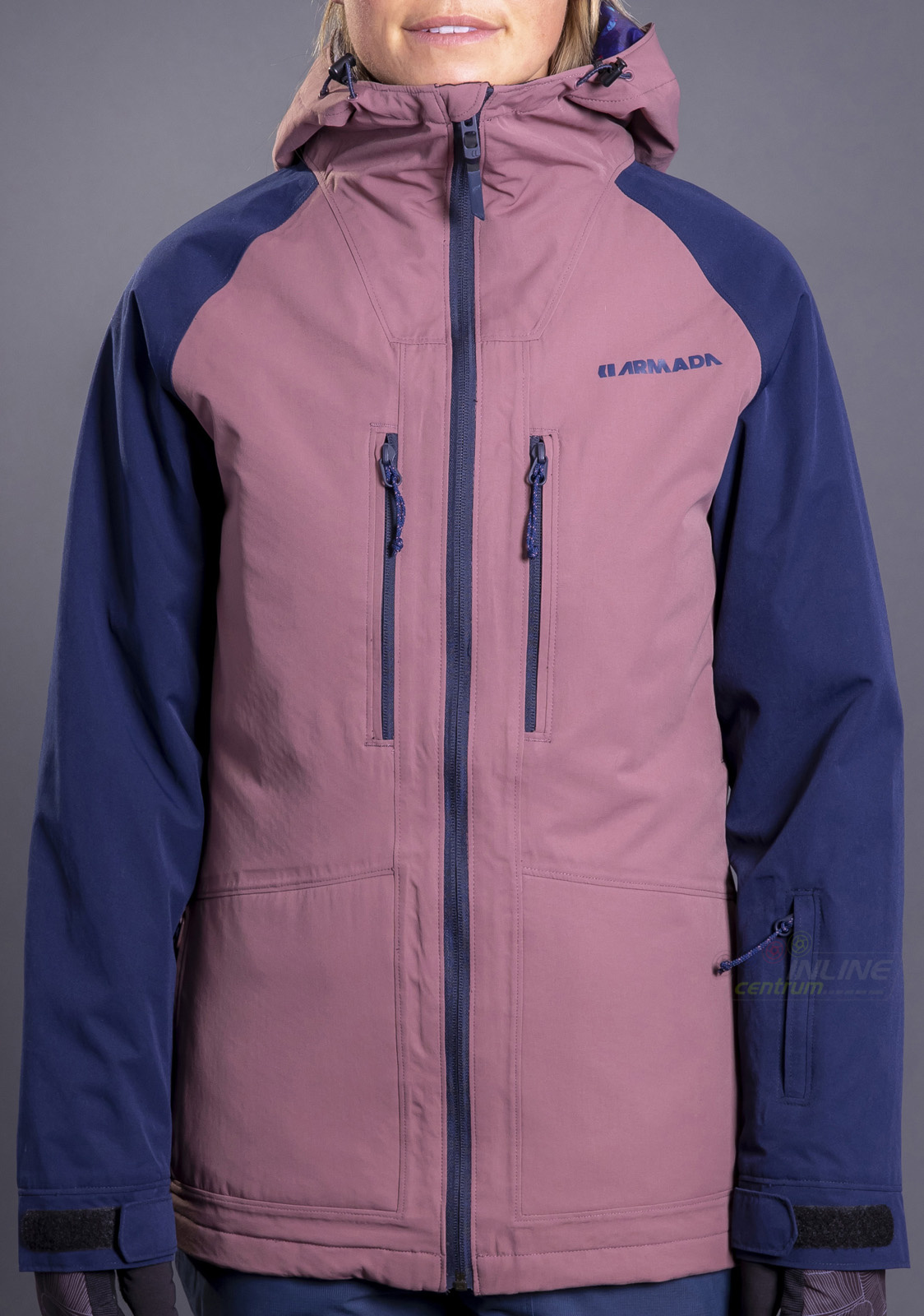 bunda ARMADA STADIUM INSULATED JACKET mauve Inline Centrum